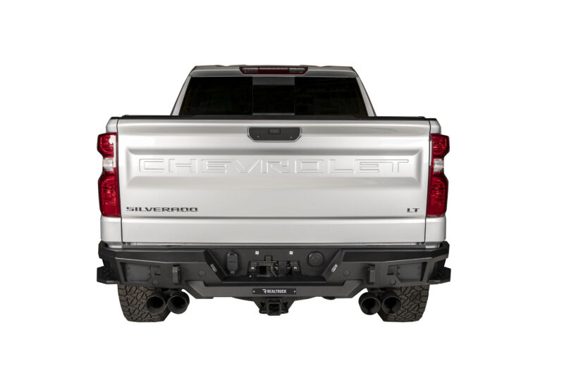 GMC Sierra 1500 Bumper - Rear - Go Rhino - BR20.5 - Textured Black - `19-`20